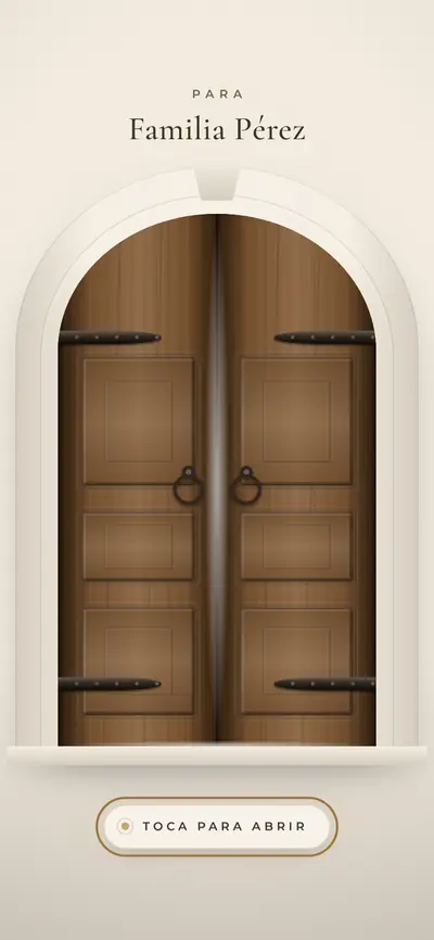 Apertura animada: puertas de hacienda