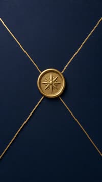 Sobre Marino y oro: Azul marino con filo de oro.